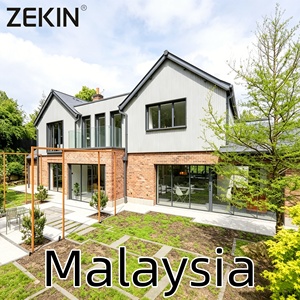 Zekin Malaysia Project Engineering Aluminum Window Tempered Glass Heat Insulation Hurricane Impact Proof Other Windows - Product Image 1