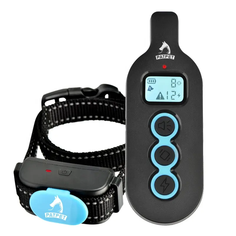 Waterproof Dog Beeper Anti-Bark Collar  With Long Range Remote Control Pet Shock Collar Dog Training Collars