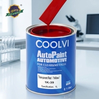 Peinture automobile en résine acrylique transparente rouge/jaune 1K - Revêtement liquide de haute qualité pour la retouche et la personnalisation des voitures
