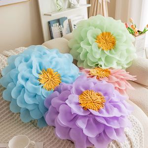 Funda de Almohada Personalizable con Flores de Tul Tridimensionales, Estilo Princesa de Lujo, Primavera 2026, Estilo Ins, para Dormitorio - Product Image 4