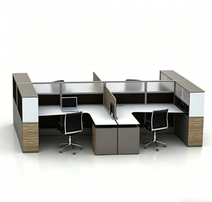 Bureau de direction moderne en bois, poste de <span class=keywords><strong>travail</strong></span> individuel pour bureau et école - Product Image 2