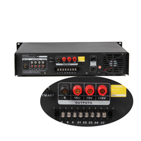 Sistema de megafonía profesional de audio, amplificador de sonido híbrido de 650 W
