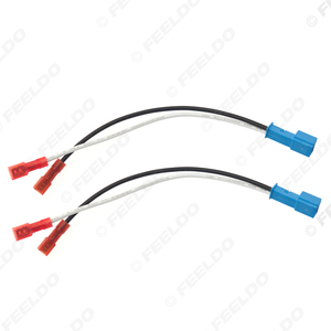 BMW için 2 adet 2Pin araba <span class=keywords><strong>Stereo</strong></span> hoparlör kablo demeti adaptörleri evrensel/Mini hoparlör yedek bağlantı kablo fiş kabloları - Product Image 3