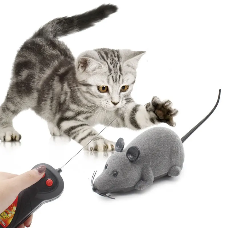 Manufacturer wholesale grey brown black remote control cat mouse toys