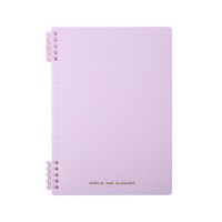 Carnet à spirale horizontal à feuilles mobiles, best-seller, carnet de notes simple, personnalisable, pour étudiants, format A5 B5, carnet macaron à spirale