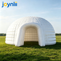 Dôme igloo gonflable blanc personnalisé, imperméable, abri pour événements en plein air, location pour entreprises de fêtes