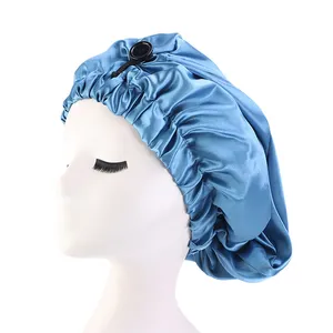 Wholesale Printed Reversible Bonnets And Satin Hair Wraps Edge Wrap Sleeping Caps Custom Long Band Silk Bonnet With Ties