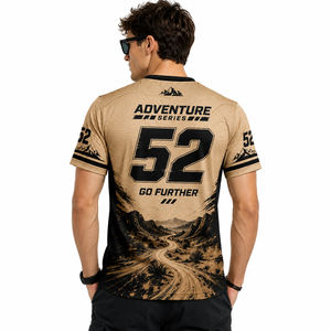 Camisetas Casuales de Carreras de Autos para Fanáticos, 100% Poliéster Transpirable, Personalizadas por Sublimación, para Equipo de Rally, Desierto, Offroad y Pit Crew - Product Image 2