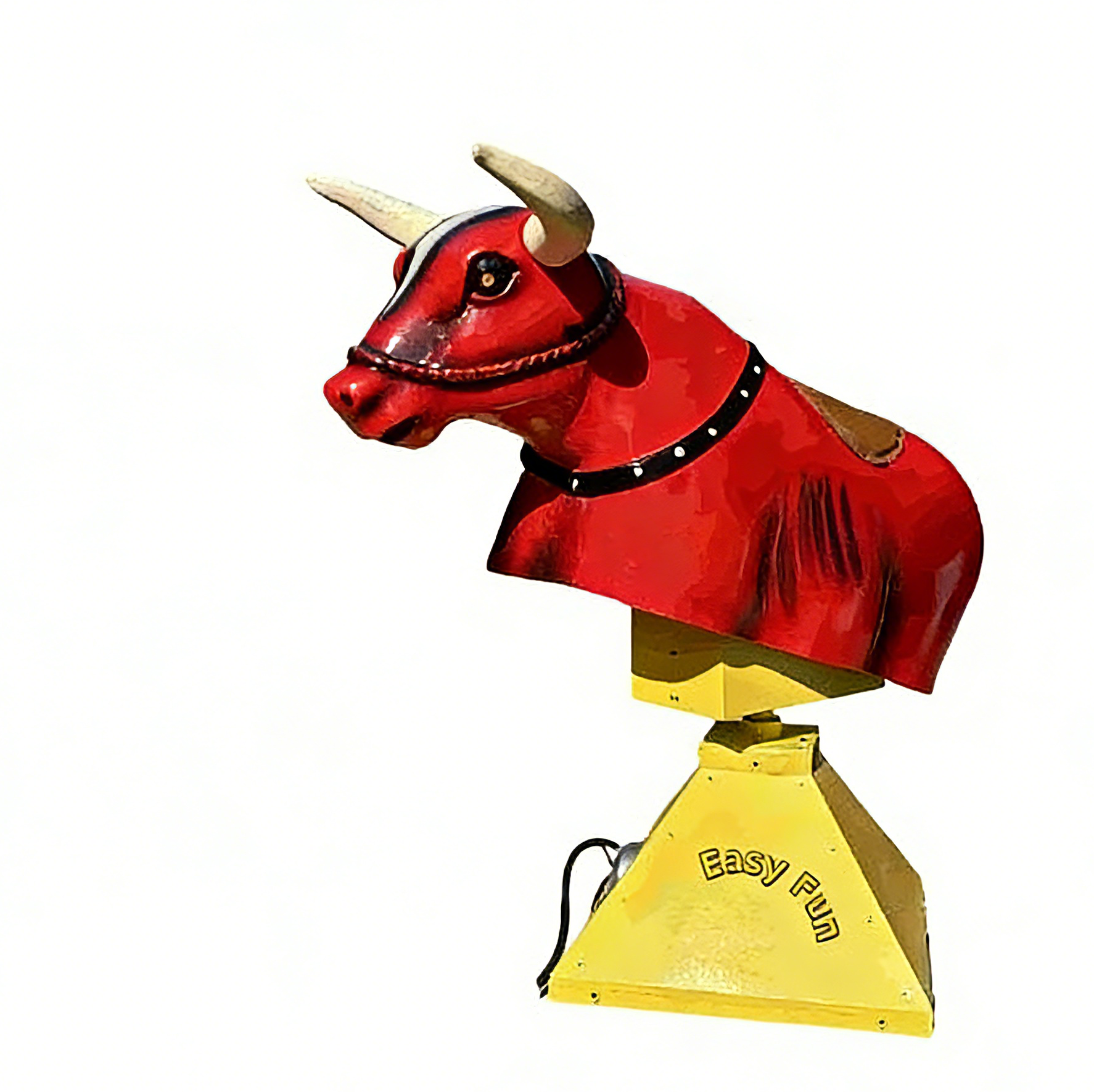 EASUFUN Customized Shaped Rodeo Bull Inflatable Rodeo Red Bull Mechanical Bull Riding Carnival Games Spanish Bullfighting