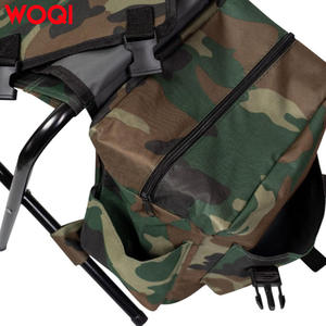 เก้าอี้พับแคมป์ปิ้ง Woqi เก้าอี้ตกปลาแบบพกพาสำหรับกิจกรรมกลางแจ้ง โครงอะลูมิเนียม ผ้า Oxford รูปทรงสี่เหลี่ยมผืนผ้า เก้าอี้เดินทาง - Product Image 3