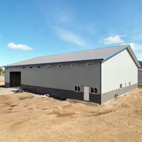 Almacén y Taller Prefabricados de Acero, Estructura de Acero para Granjas, Construcción Anticorrosiva, Protección Ambiental, Certificación CE
