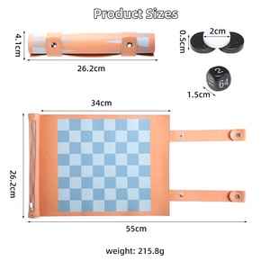 <span class=keywords><strong>Juego</strong></span> <span class=keywords><strong>de</strong></span> Ajedrez <span class=keywords><strong>de</strong></span> backgammon personalizado 2 en 1 con cubo <span class=keywords><strong>de</strong></span> duplicación Premium <span class=keywords><strong>Juego</strong></span> <span class=keywords><strong>de</strong></span> <span class=keywords><strong>mesa</strong></span> <span class=keywords><strong>de</strong></span> viaje <span class=keywords><strong>de</strong></span> cuero PU enrollable portátil - Product Image 2