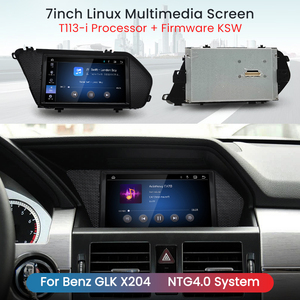 HFmidia 2026 Nuevo Sistema Linux con Pantalla de 7 Pulgadas para Mercedes Benz GLK 300 350 X204, Reproductor de Video para Auto con CarPlay Inalámbrico y Bluetooth - Product Image 2