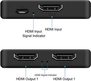 Divisor <span class=keywords><strong>HDMI</strong></span> V2.0 4K X 2K 60Hz HDCP 4K, Conmutador <span class=keywords><strong>HDMI</strong></span> 1X2, Amplificador Divisor, Pantalla Dual para DVD, para PS3, HDTV, 1 Entrada, <span class=keywords><strong>2</strong></span> Salidas - Product Image 3