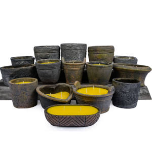 Bougie en forme de silo à ciment au design unique, récipient en béton pour la décoration moderne de la maison, centre de <span class=keywords><strong>table</strong></span>, ambiance romantique - Product Image 4