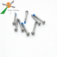 Sekrup SUS304 Torx T7 Ulir Sebagian Baja Tahan Karat Pasif dengan Lapisan Biru Pra-Applikasi, Pengencang Ulir Halus untuk Pendingin Cair