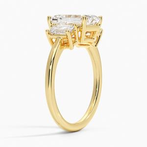 Hermoso Anillo de Novia en Tono Dorado con Cristal Estilo Diamante Brillante, Joyería Romántica para Propuesta de Matrimonio, Regalo para Mujer - Product Image 3
