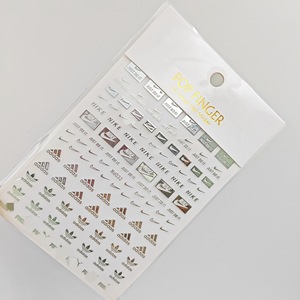 Autocollants pour ongles <span class=keywords><strong>NIK</strong></span> ADI, sport, basket-ball, tendance, mode, 3D, adhésifs, couleur unie, simples - Product Image 3