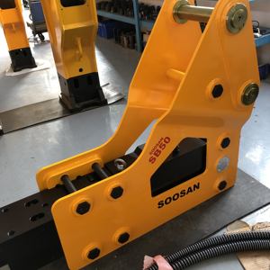 หัวเจาะไฮดรอลิก SOOSAN รุ่นพรีเมียม SB50 แบบ SIDE พร้อมหัวเจาะขนาด 100 มม. และสายไฮดรอลิกสำหรับรถขุดขนาด 11-16 ตัน และรถตักหลังขุด - Product Image 2