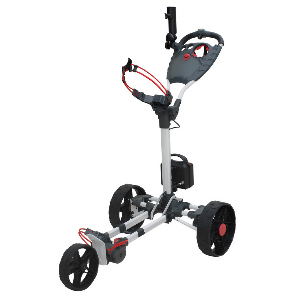 Flat Electric Golf Trolleys with Lithium Battery 36 Hole Remote Control Electric Golf Trolley Cart 3 Wheels