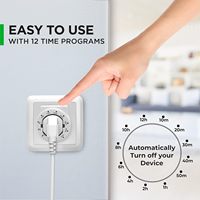 Enchufe Temporizador Digital Inteligente al por Mayor con Contador Regresivo Programable de 15A 230V y Conexión a Tierra para Interiores