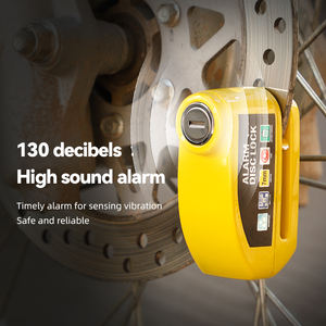 Antivol en alliage d'aluminium pour <span class=keywords><strong>vélo</strong></span> et moto <span class=keywords><strong>avec</strong></span> <span class=keywords><strong>alarme</strong></span> et corde de rappel, <span class=keywords><strong>cadenas</strong></span> de sécurité pour moto, sac de verrouillage - Product Image 4