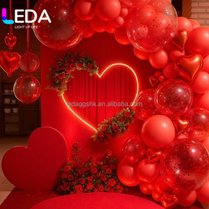 LEDA Customized Heart Shape Cloth Display <b>Stand</b> Wedding <b>Backdrop</b> Wedding Props Heart <b>Backdrop</b> <b>Stand</b> Fabric Heart Wrapped Frame - Product Image 1