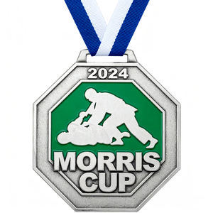 Personalizzabile oro argento placcato bronzo rotonda forma ottagonale medaglia di Judo collezione Souvenir arti marziali torneo premio medaglia - Product Image 5