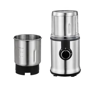 Top Seller Stainless Steel Detachable Cup 350W Overheat Protect Electric Big Capacity 110g Multifunction 2 Speed Coffee Grinder