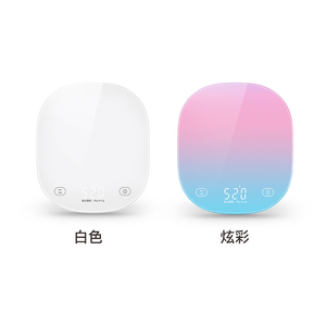 Báscula de cocina con pantalla LED de cristal templado alimentada por batería inteligente División 1g al por mayor - Product Image 6