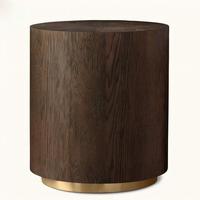 Canapé rétro en bois massif de style américain, table basse carrée, armoire carrée minimaliste française, téléphone, table