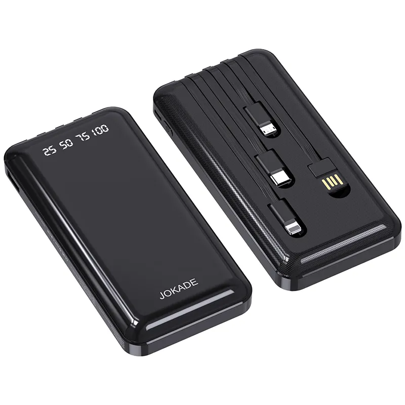 JOKADE JG009 Zhizhi Series Power Bank 10000mAh-20000mAh comes with 4 kinds of charging cables