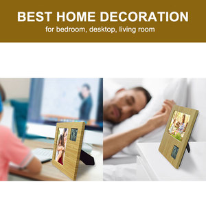 Bambú Digital Escritorio Marco <span class=keywords><strong>de</strong></span> fotos <span class=keywords><strong>de</strong></span> madera Panel <span class=keywords><strong>Reloj</strong></span> <span class=keywords><strong>de</strong></span> <span class=keywords><strong>mesa</strong></span> con marco <span class=keywords><strong>de</strong></span> fotos - Product Image 6