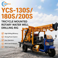 YCS-130S/180S/200S Foreuse rotative mobile sur tricycle pour puits profonds, prix bas, Chine