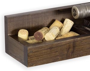 Portabottiglie per vino galleggiante in legno, - Product Image 6