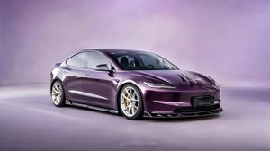 Pour <span class=keywords><strong>Tesla</strong></span> modèle 3 Kit de carrosserie en Fiber de carbone sèche modèle 3 AE diffuseur de lèvre avant becquet jupe latérale modèle 3 Kit de carrosserie - Product Image 5