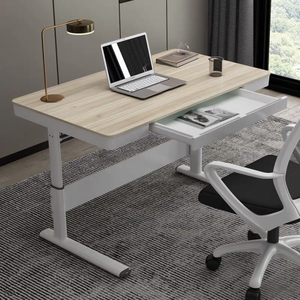 Bureau d'ordinateur réglable en hauteur, bureau ergonomique à hauteur réglable manuellement, table debout pour la salle d'étude - Product Image 1