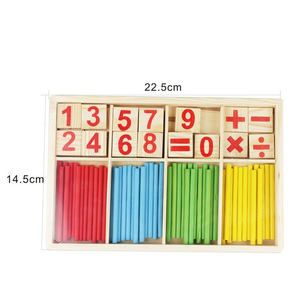 Juego de bloques de construcción de madera Montessori para niños, juguete educativo de matemáticas, números, rompecabezas, Matemáticas - Product Image 2