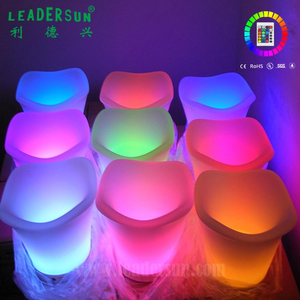 صندوق تبريد بلاستيكي مضيء بشعار مخصص مع إضاءة LED، دلو ثلج بلاستيكي مضيء، مبرد نبيذ للحفلات والبارات والفعاليات - Product Image 5