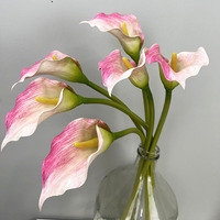 Bunga Calla Lily Buatan dari Plastik Cetak 3D untuk Pasokan Lintas Negara, Simulasi Gaya INS, Produsen untuk Pernikahan dan Dekorasi Rumah