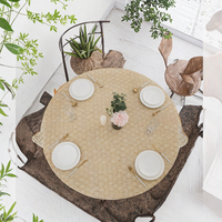Nappe en vinyle ajustée à motif floral, avec envers en flanelle, bord élastique, imperméable et résistante aux taches, convient aux tables de 40 à 44 pouces