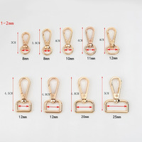 Boucles de sac à main et de bagages en alliage de zinc multi-tailles, style sportif, avec fermoirs en forme d'œuf, clips pour chiens, testés au sel, accessoires de sac fabriqués