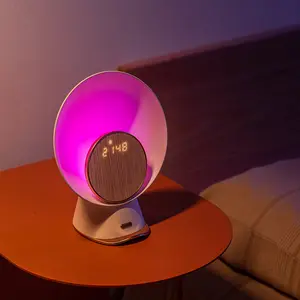 Maanlicht Detectie Sfeer Nachtlampje Draadloos Opladen Geluid Subwoofer Wekker Creatieve Bluetooth Kleine Luidspreker