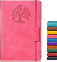 Impression couverture rigide en cuir PU Journal agenda planificateurs cahiers A5 taille 100 feuilles prix usine bande élastique couverture en papier