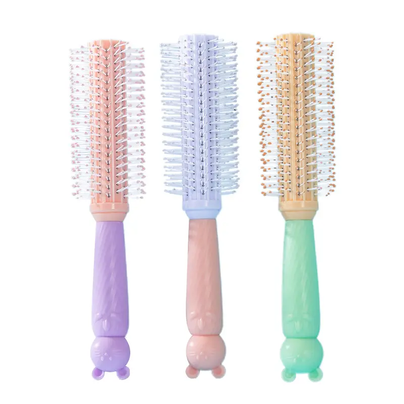 TF060 High quality hot selling cartoon color blocking anti-static salon styling Massage Curly hair plastic comb