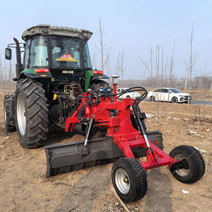 เครื่องเกรดดินแบบลากจูงอัตโนมัติ พร้อมระบบควบคุมด้วยเลเซอร์/GPS สำหรับงานเกษตรและก่อสร้าง ใบมีดบูลโดเซอร์ปรับระดับด้วยระบบไฮดรอลิก - Product Image 3