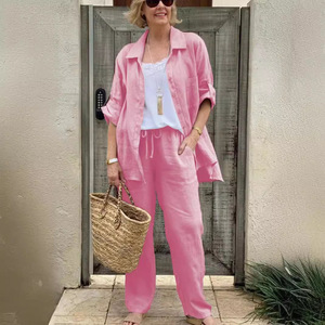 Conjunto de Camisa para <span class=keywords><strong>Mujer</strong></span>, Estilo Urbano Informal, <span class=keywords><strong>Ropa</strong></span> Femenina - Product Image 4