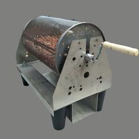 Barbecue à bascule manuel Machine à barbecue mobile Acier Manuel Manivelle Bois Charbon de bois Barbecue Grill Extérieur