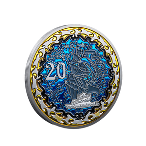 Nautische Abenteuer-Talisman-Münze - Individuelle Mut- und Glücksmedaille für Entdecker, Einzigartiges Sammlergeschenk - Product Image 4
