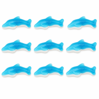 OEM ODM Zure dolfijnvormige gummy snoepjes fruit smaak zachte jelly snoepjes groothandel lage prijs